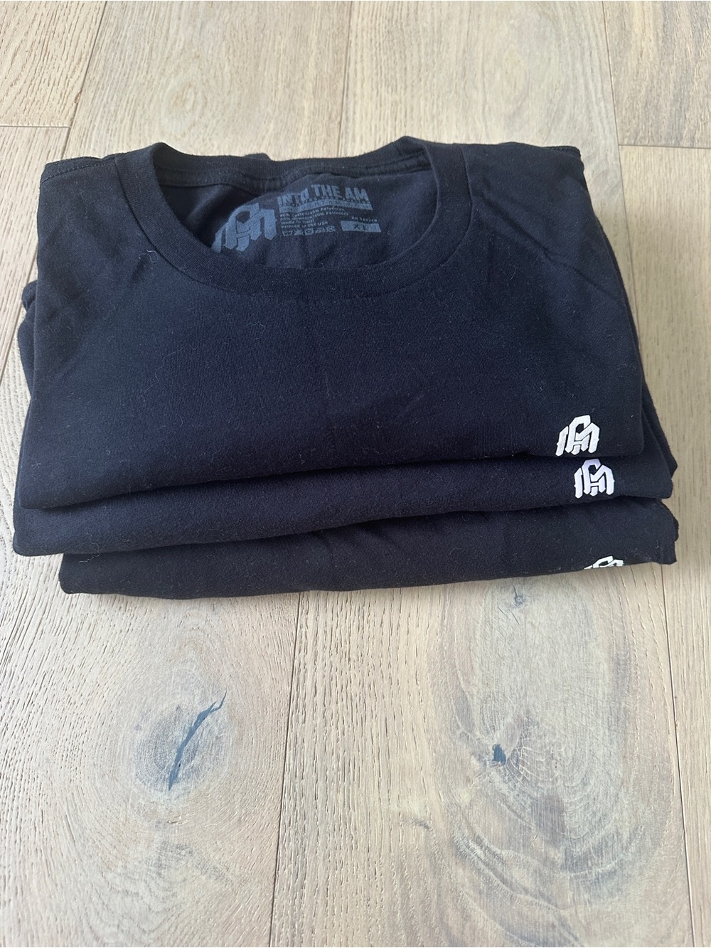 3-Pack Men's Into The AM black tees  size XL